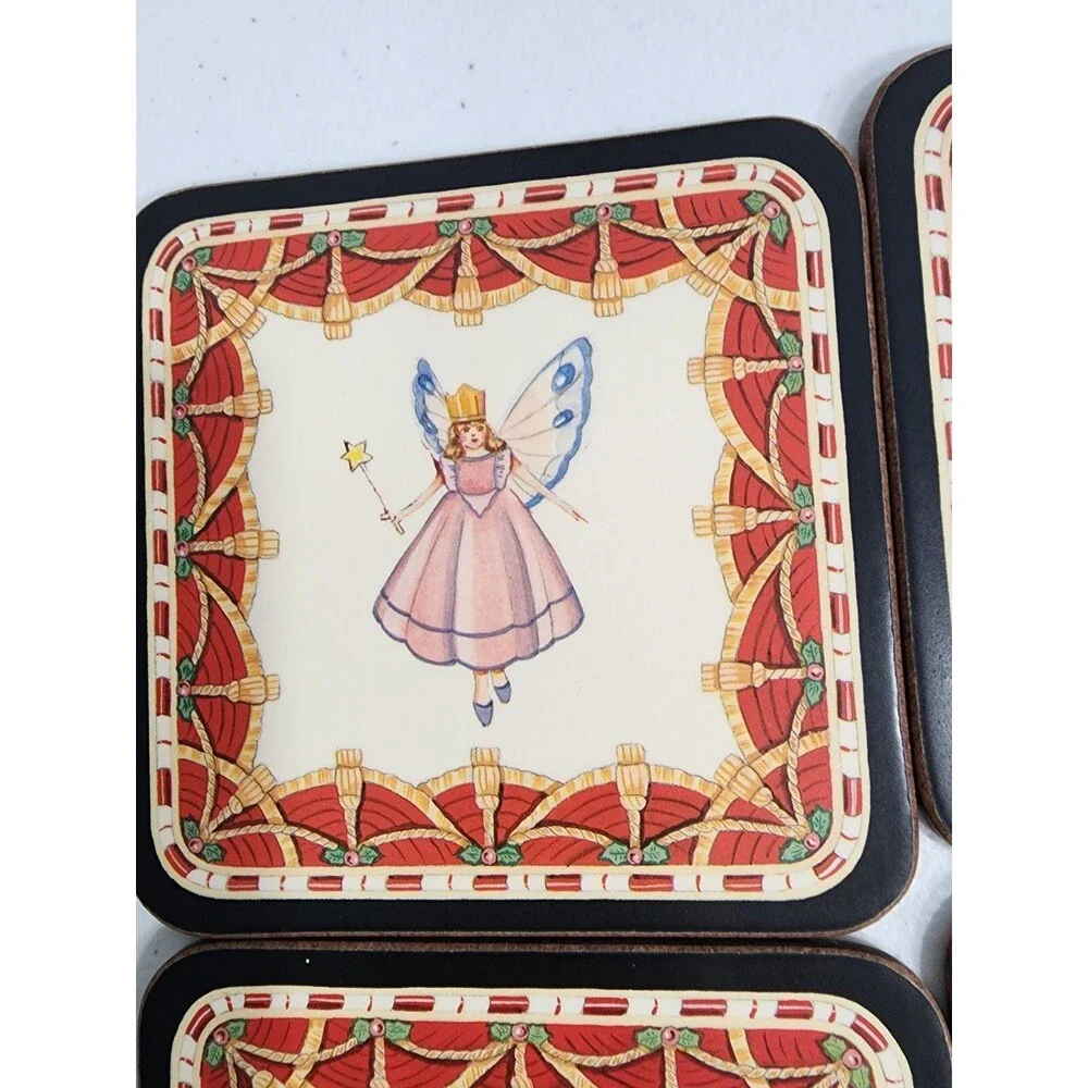 Pimpernel England Christmas Nutcracker Cork Bottom Set Of 5